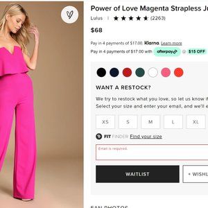 Lulu's Pink Jumpsuit